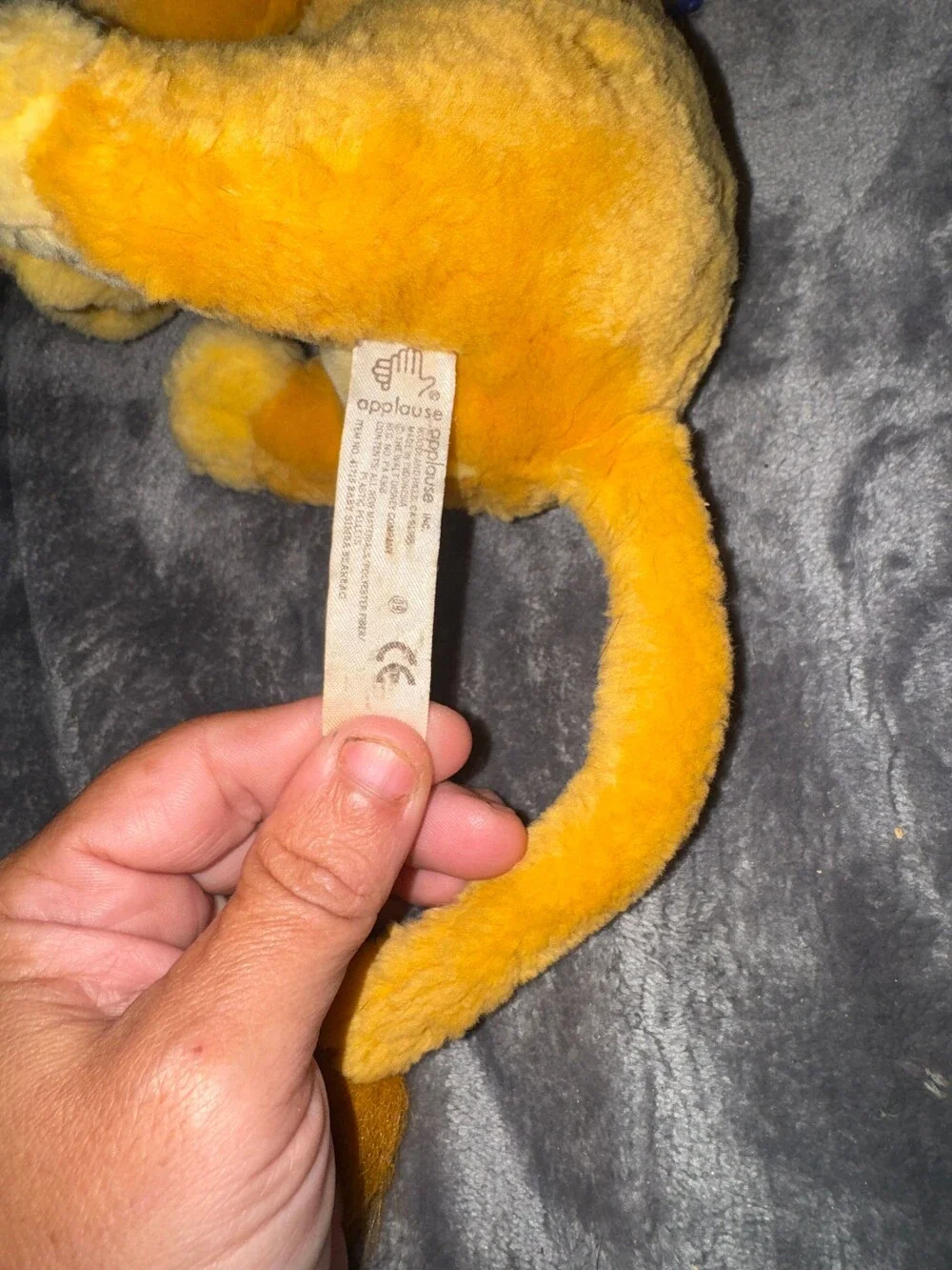 Applause Simba Plush Toy Yellow The Lion King